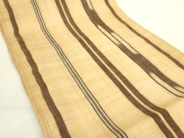 平和屋本店□極上 夏物 芭蕉布 手積み芭蕉糸100％ 九寸開き名古屋帯  