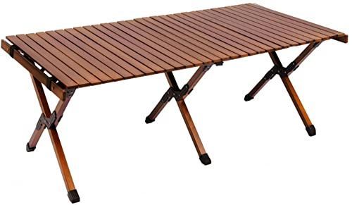 テーブル ウッドロールトップテーブル 天然木 折畳み コンパクト 収納