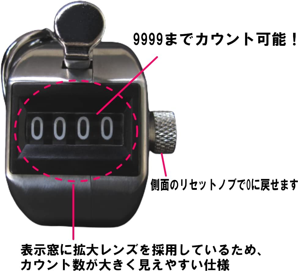 安心で買い物ください。 日本製 京北計器 数取器 毎分600カウント試験をクリアした正確性と耐久性に カウンター さびにくいステンレス製 交通調査などに 台付数取器4連 点限り