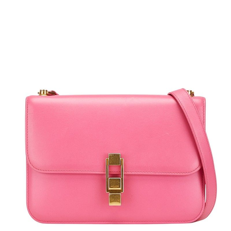 サンローランパリ カレ ピンク レザー レディース SAINT LAURENT PARIS 1-0211049