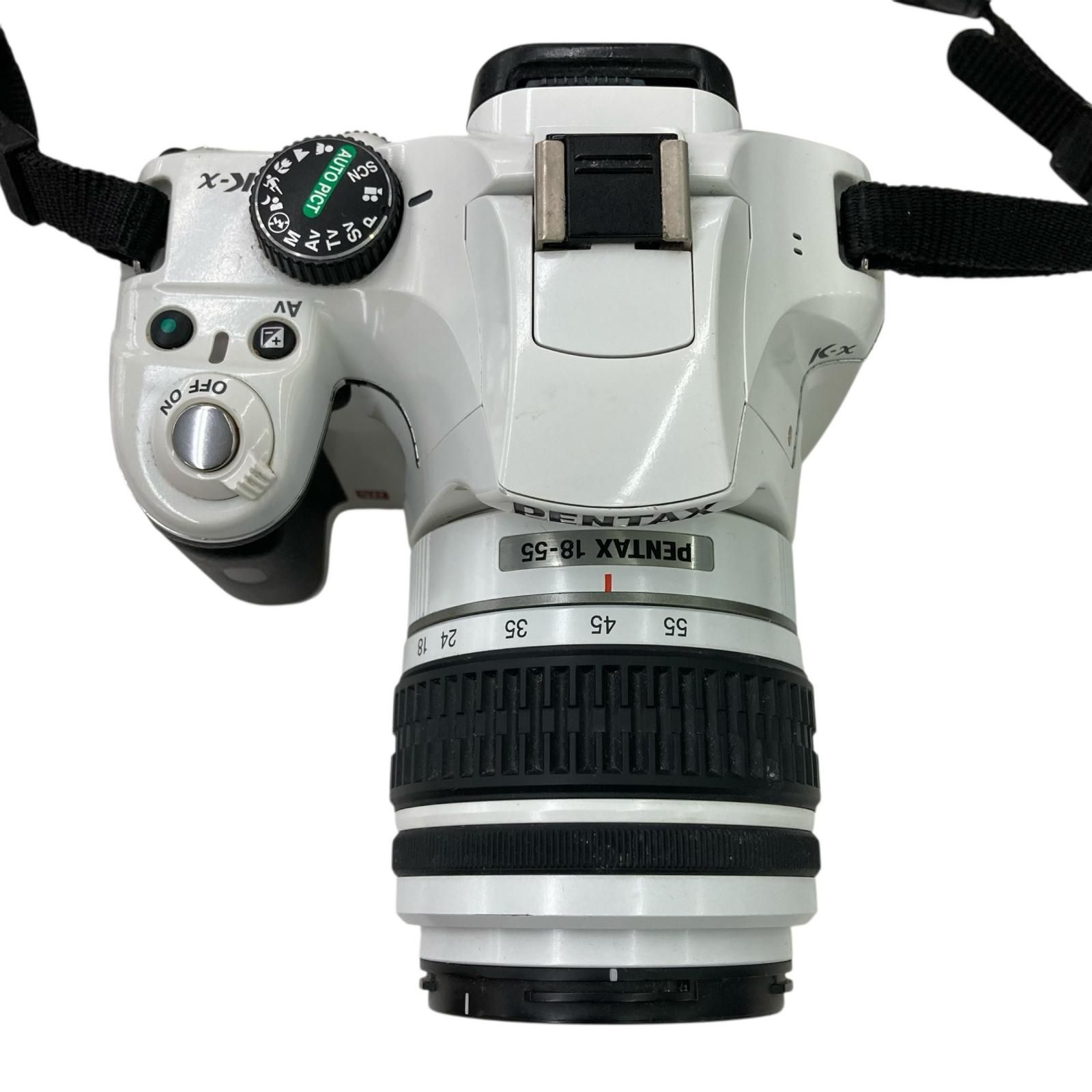 186000 品 PENTAX ペンタックス き K x DA 18 55 mm 本体 レンズ付き ホワイト