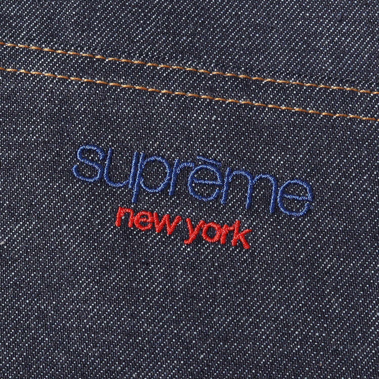 シュプリーム/SUPREME 【22AW】クラシックロゴ刺繍バギーデニムパンツ