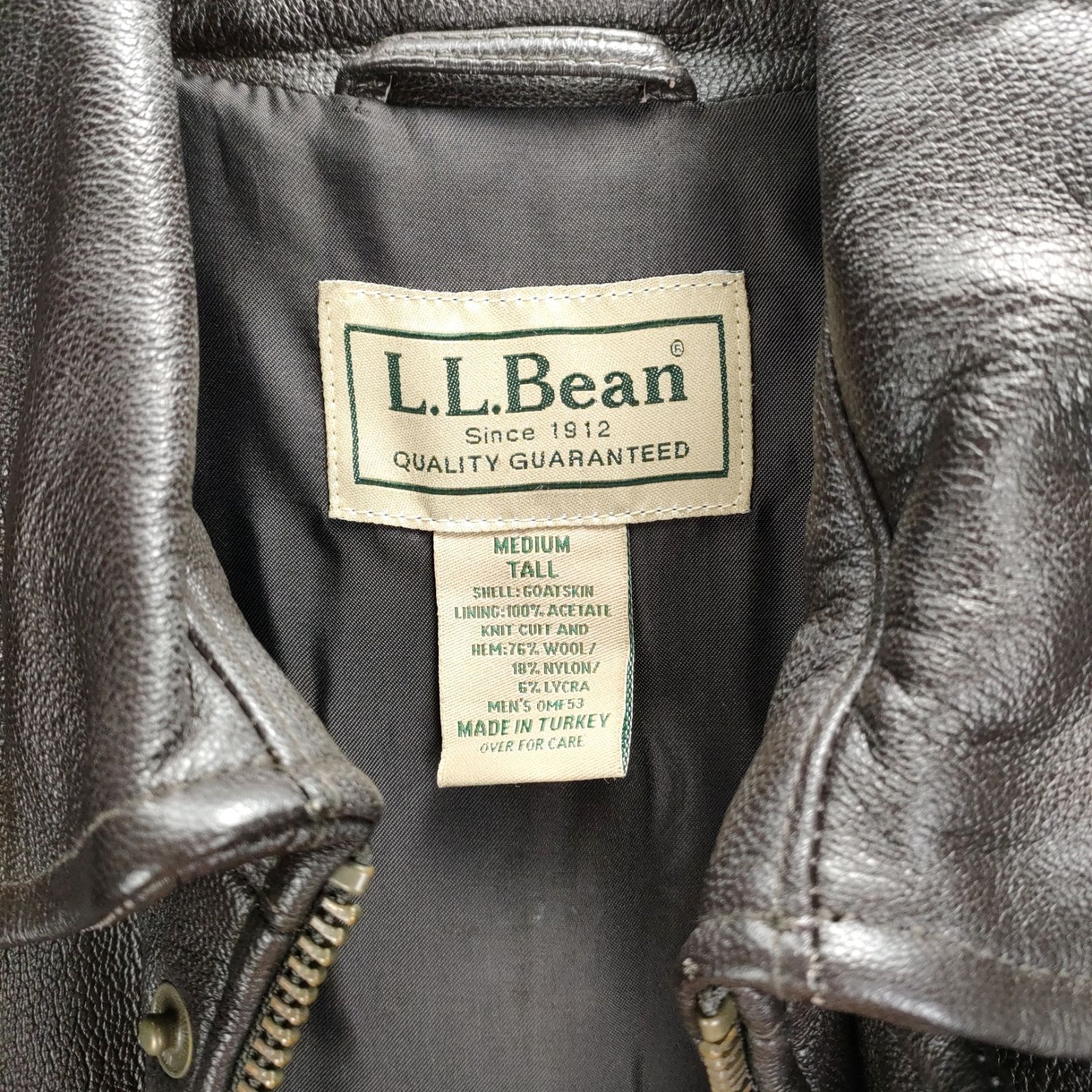 美品 L.L.Bean エルエルビーン A2ジャケット ダークブラウン サイズM 