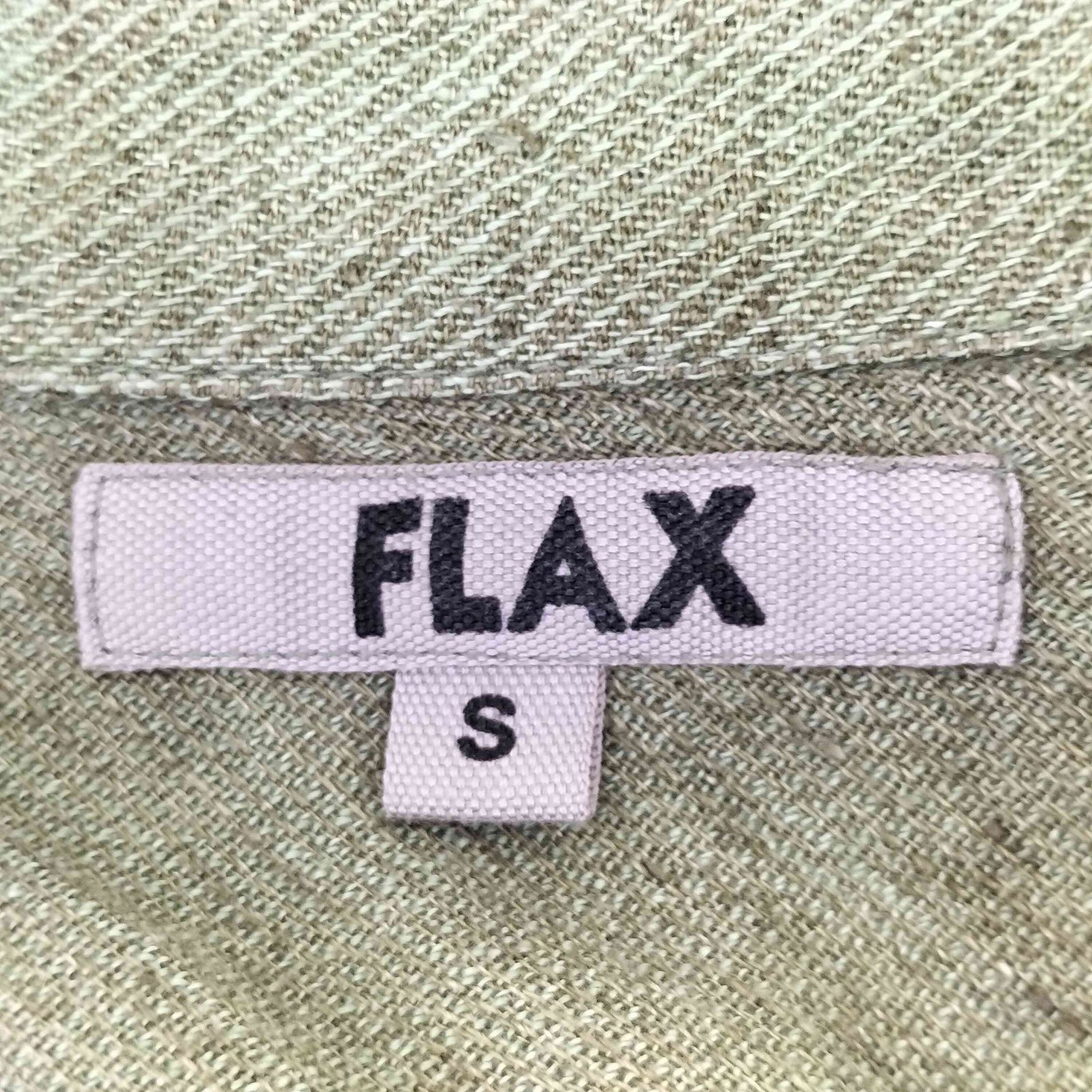 FLAX(フラックス) リネン シャツジャケット レディース JPN：S  中古 古着 0343 フラックス FLAX リネン シャツジャケット レディース JPN：S