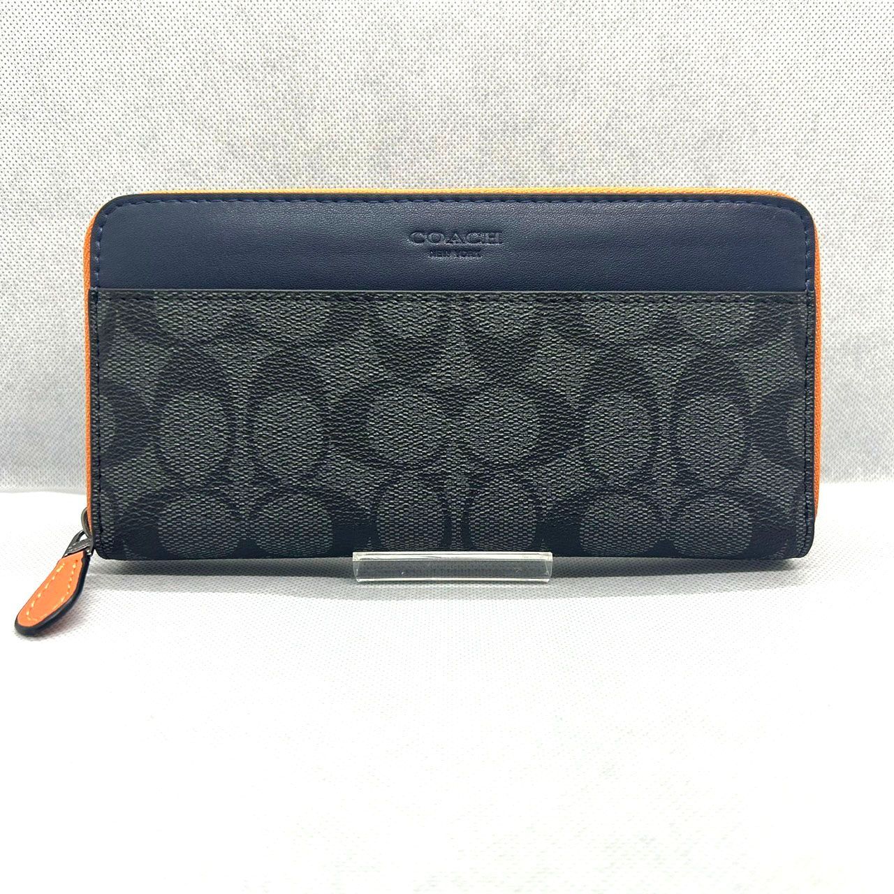 新品・国内在庫】COACH カラーブロックジップアラウンド長財布