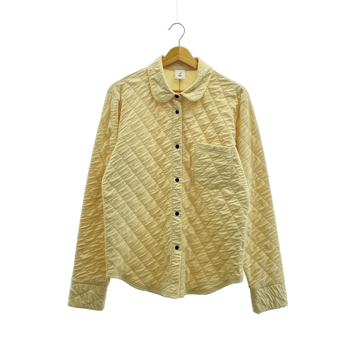 6(ROKU) / ロク | QUILTED SHIRT キルティング シャツ | ベージュ