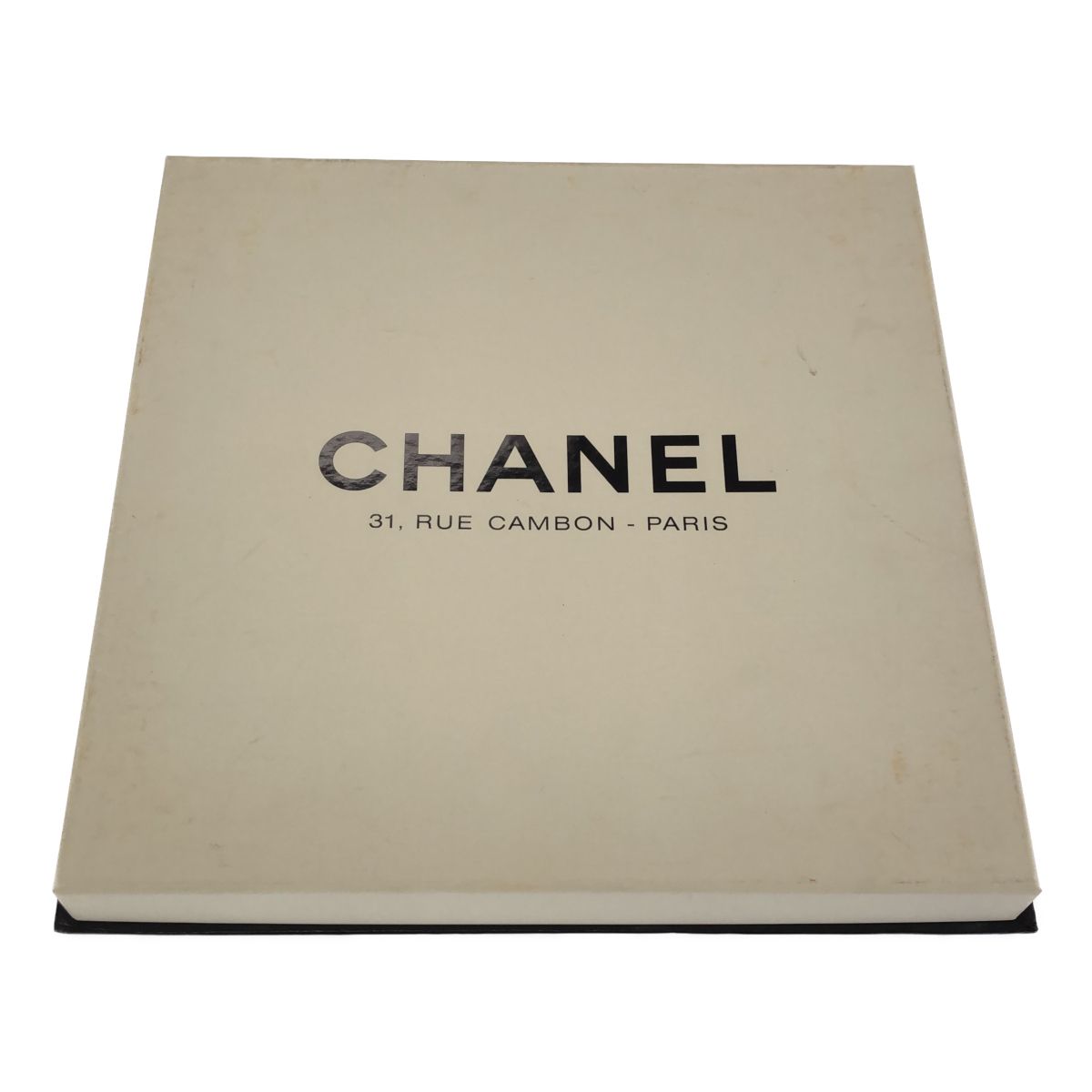 シャネル CHANEL スカーフ シルク 白 ホワイト ココマーク 88cm