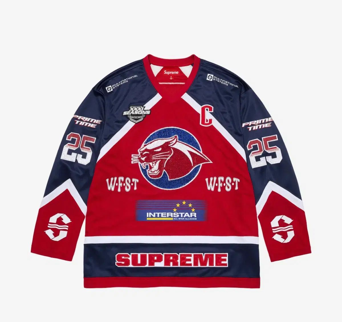 S Supreme(シュプリーム) 25SS ホッケー ジャージ レッド - メルカリ