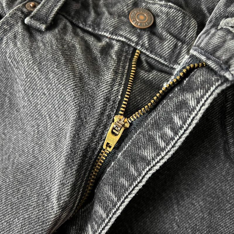 90s USA製 Levis 550 0260 ブラック デニム パンツ 31 36 / 90