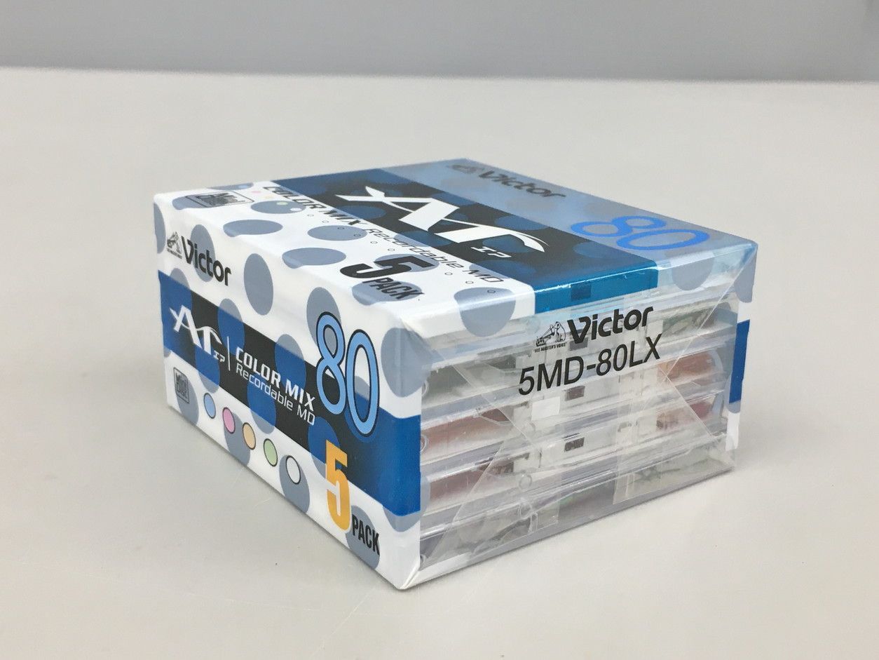 AF 5-6 未開封 Victor ビクター 録音用 ミニディスク 80分 MD-80PX10 10