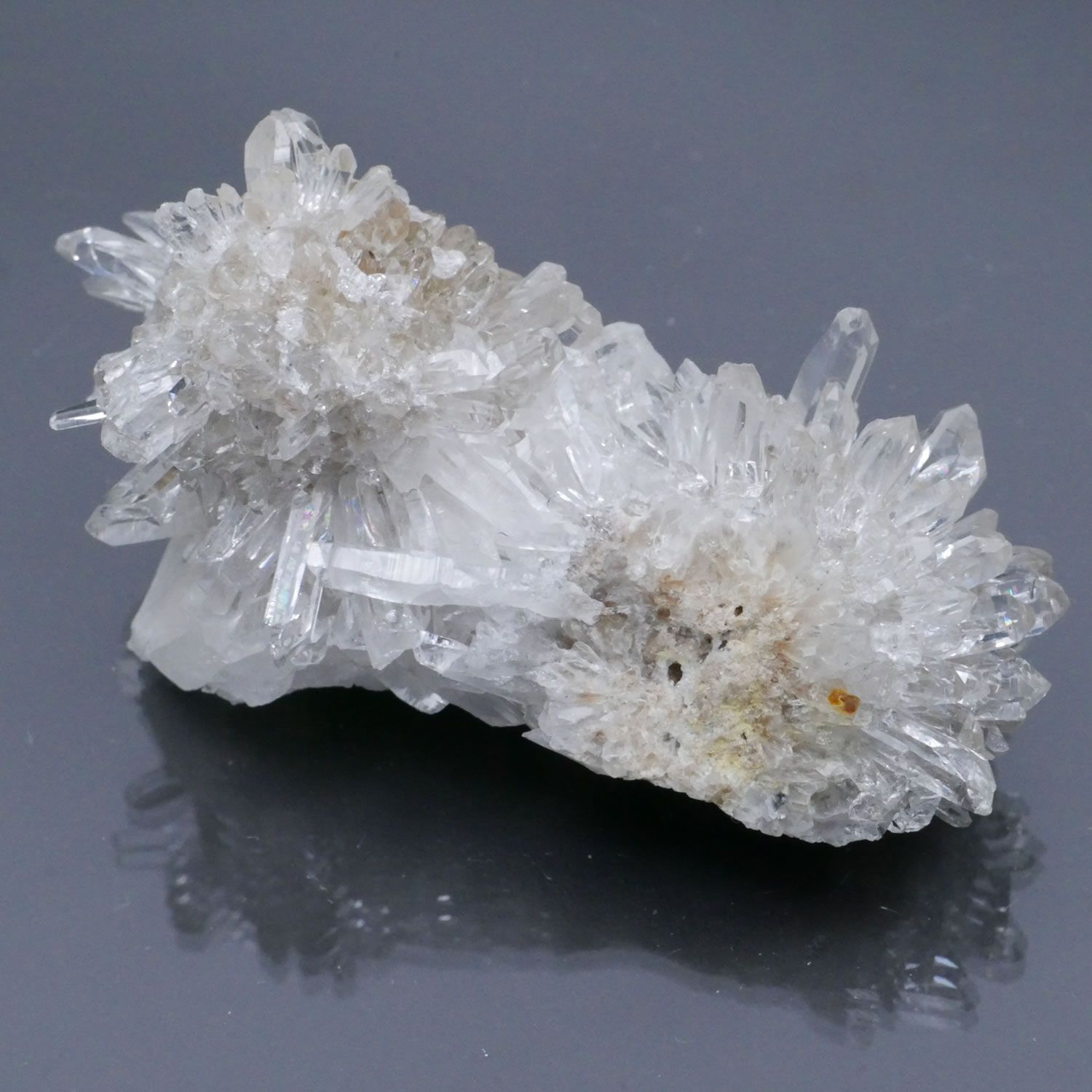 菊花水晶✨️ 強力浄化】希少！虹入り⭐小さめ菊花水晶クラスタ➖⭐️N142