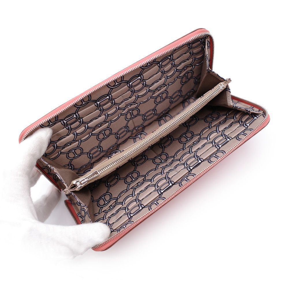 エルメス アザップ ロング シルクイン 長財布 □Q刻 フラミンゴ 【未使用】