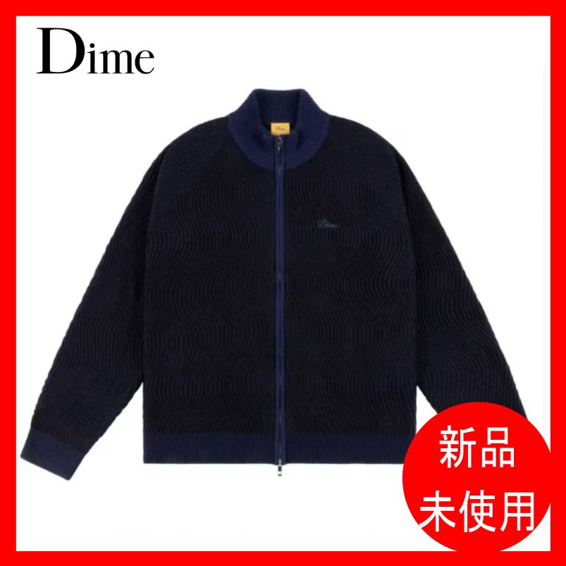 DIME Double Zipper Knit / Navy (ダイム ジップセーター/ニット