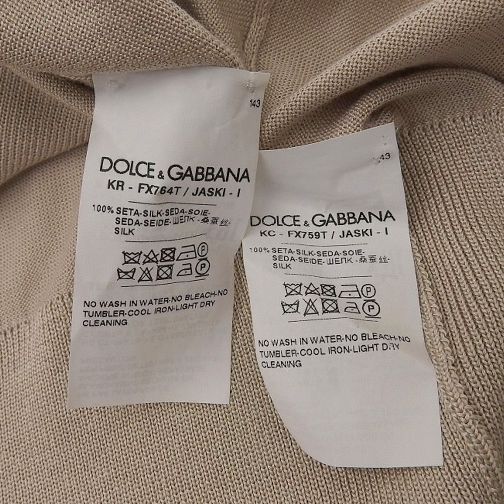 DOLCE&GABBANA ドルチェアンドガッバーナ 美品 シルク ニット
