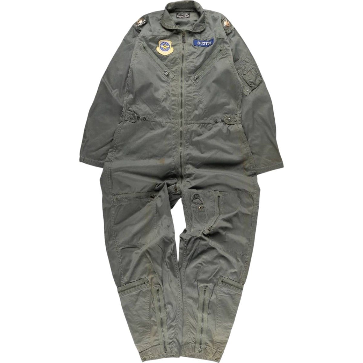 古着 米軍実品 60年代 USAF K-2B フライングスーツ 長袖 オールインワン つなぎ LARGE LONG メンズL相当 ヴィンテージ|eaa553787