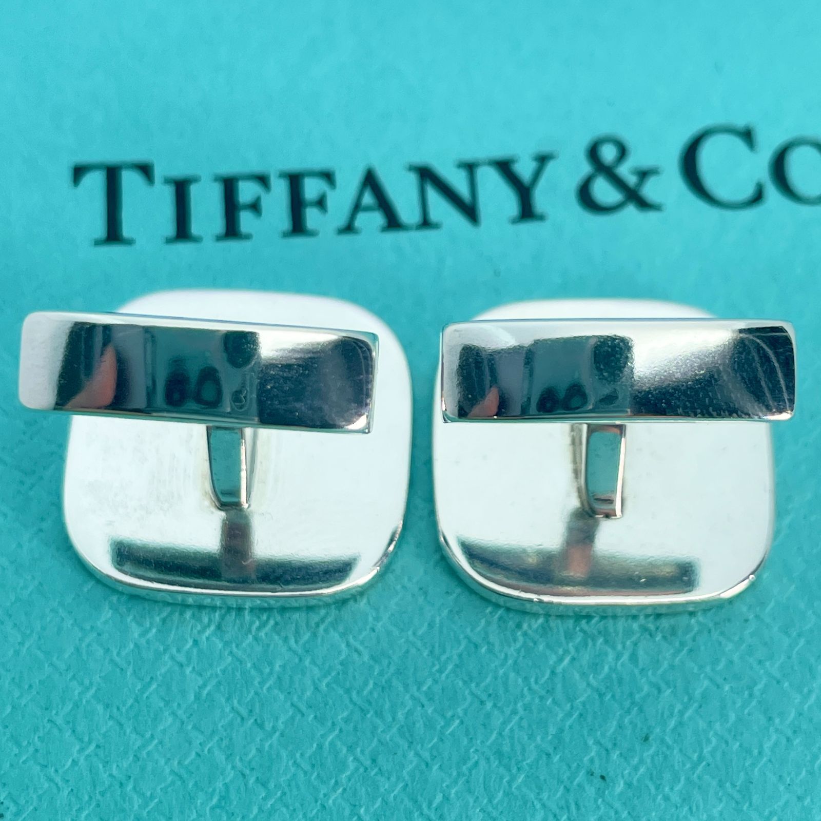 ティファニー チェック コンビ スクエア プレート カフス Tiffanyu0026Co. シルバー925×14K/24-1418S - メルカリ