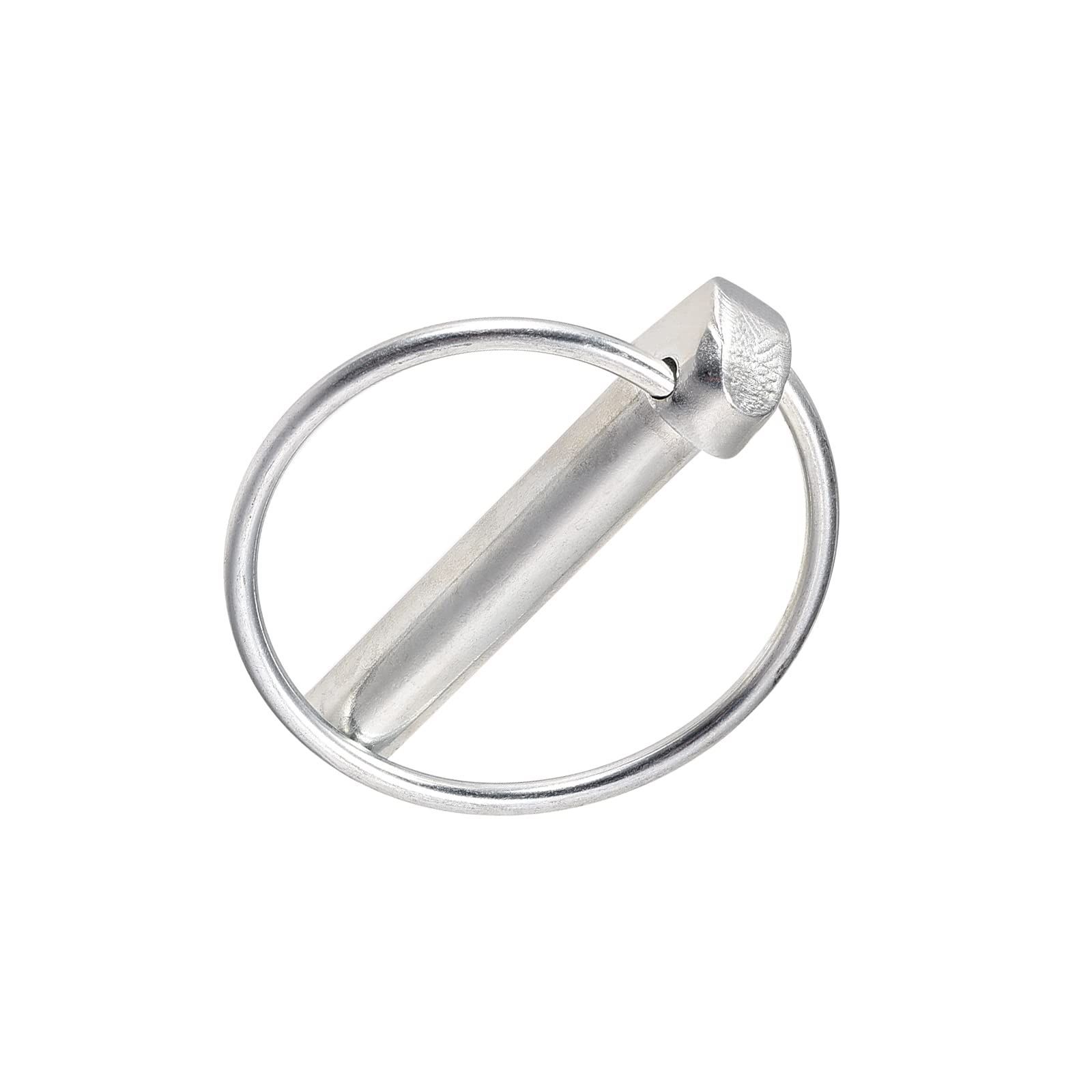 METALLIXITY リング付きリンチピン 11 mmx54 mm 炭素鋼 リンチピン ロッククリップ ファスナーピン 住宅建設 トラクター トレーラー トラック 芝刈り機 トロリー用