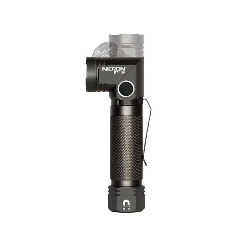 ニクロン Nicron B71 UVブラックライト付 首振りLED ハンドライト 1000LM 1
