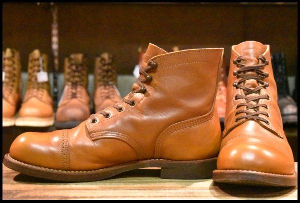 11D 13年 レッドウィング 8011 アイアンレンジ マンソン ホワイト アッシュセトラー キャップトゥ ブーツ redwing HOPESMORE FI535