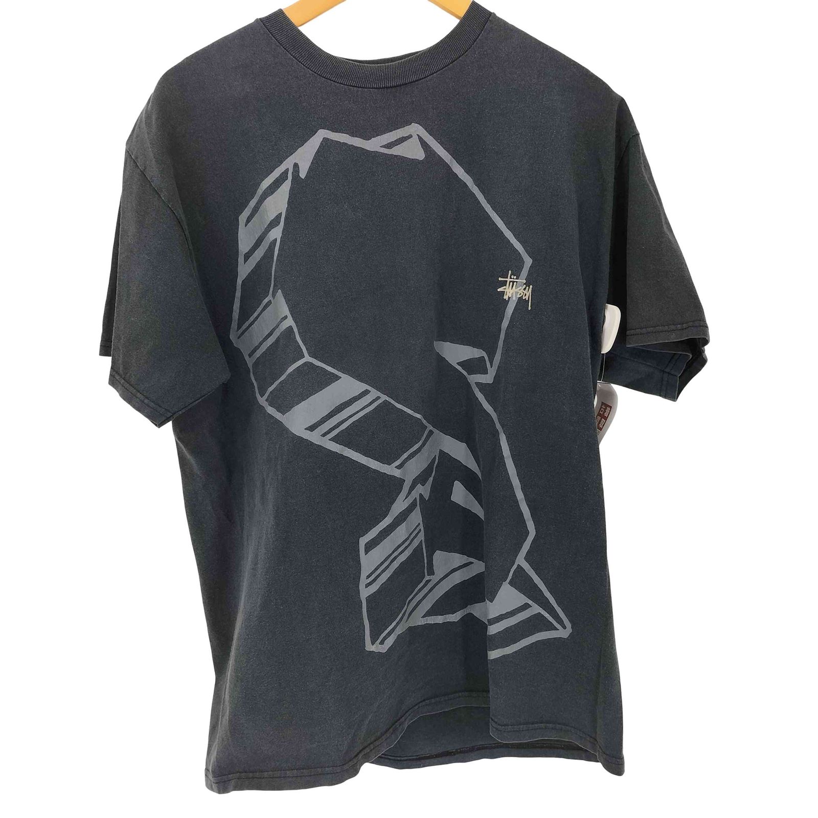 ステューシー Stussy 00S メキシコ製 ショーンフォントロゴ刺繍 フロントプリント S/S Tシャツ メンズ import：L 