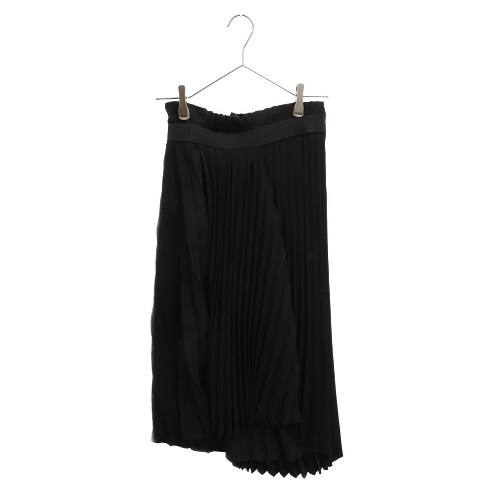 BALENCIAGA (バレンシアガ) サイドジップ ロゴ プリーツ  