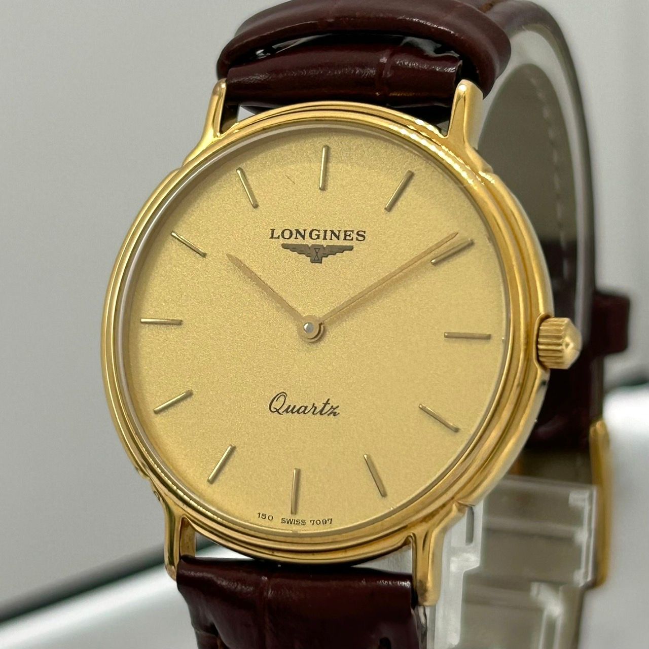 極美品/電池交換済／ベルト交換】 LONGINES ロンジン 腕時計 La