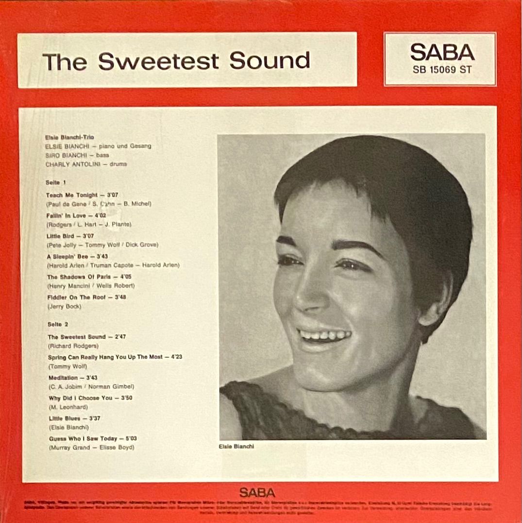 ジャズLP セットElsie Bianchi/The Sweetest etc. Elsie Bianchi 『The Sweetest Sound』 180g - メルカリ