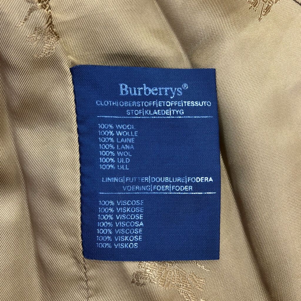 90年代 イングランド製 Burberrys バーバリーズ ガウンコート ブラウン レディース 12 LONG 古着 V5966 SIROKUMA-CORPORATION_COM