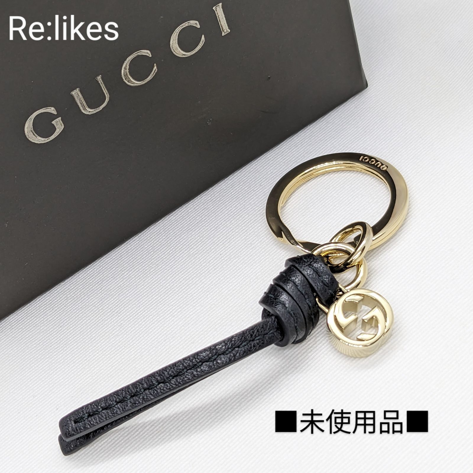美品 グッチ GUCCI インターロッキング キーリング キーホルダー チャーム GUCCI [在庫処分] グッチ キーリング インターロッキングG