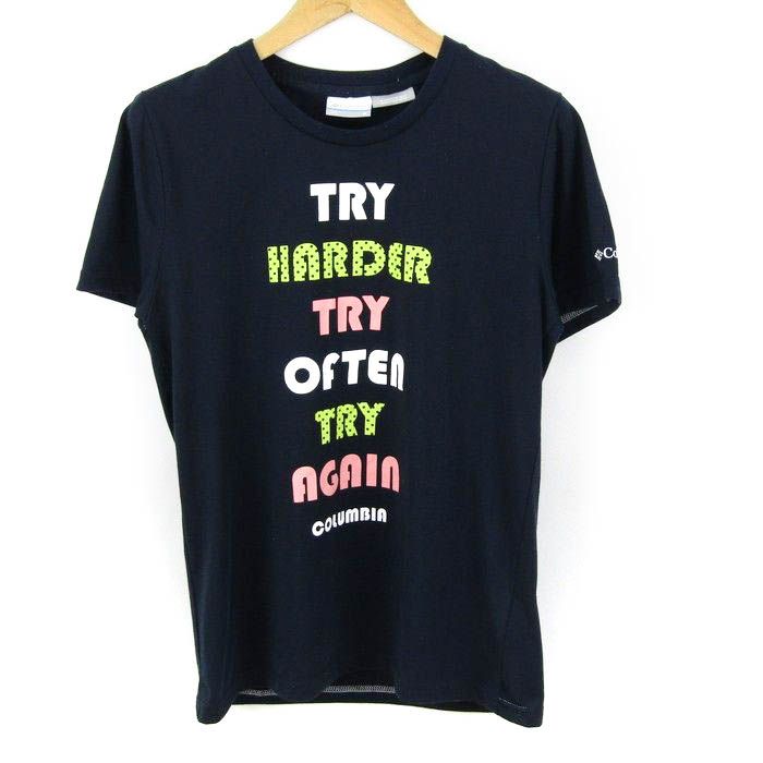 コロンビア Tシャツ 半袖 オムニウィック PL2439 アウトドア スポーツ トレッキング トップス レディース Mサイズ ネイビー Columbia  【中古】 - メルカリ