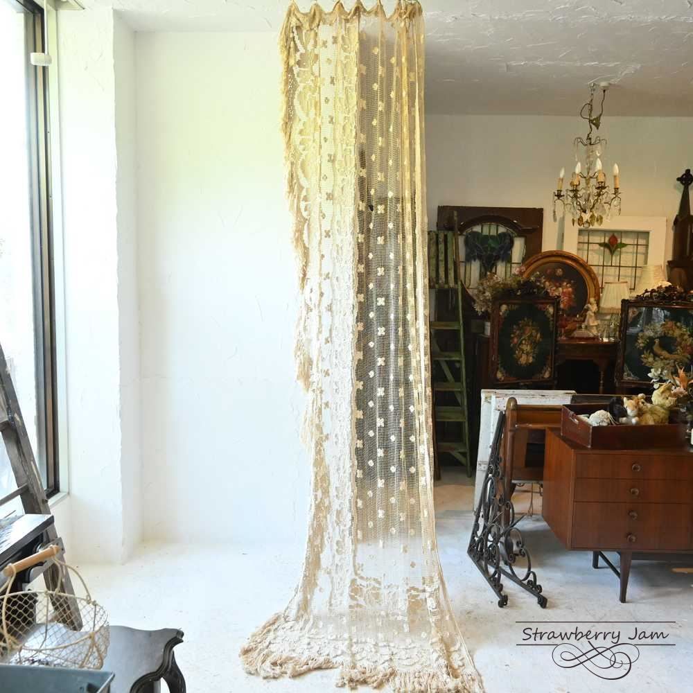フランスアンティーク　カーテン I-20-french-antique-fabric-
