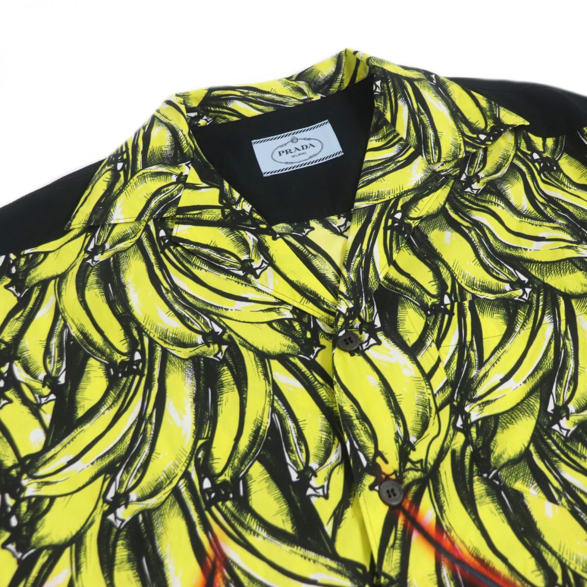 21SS PRADA プラダ 半袖シャツ ボーダー バロック モンキー