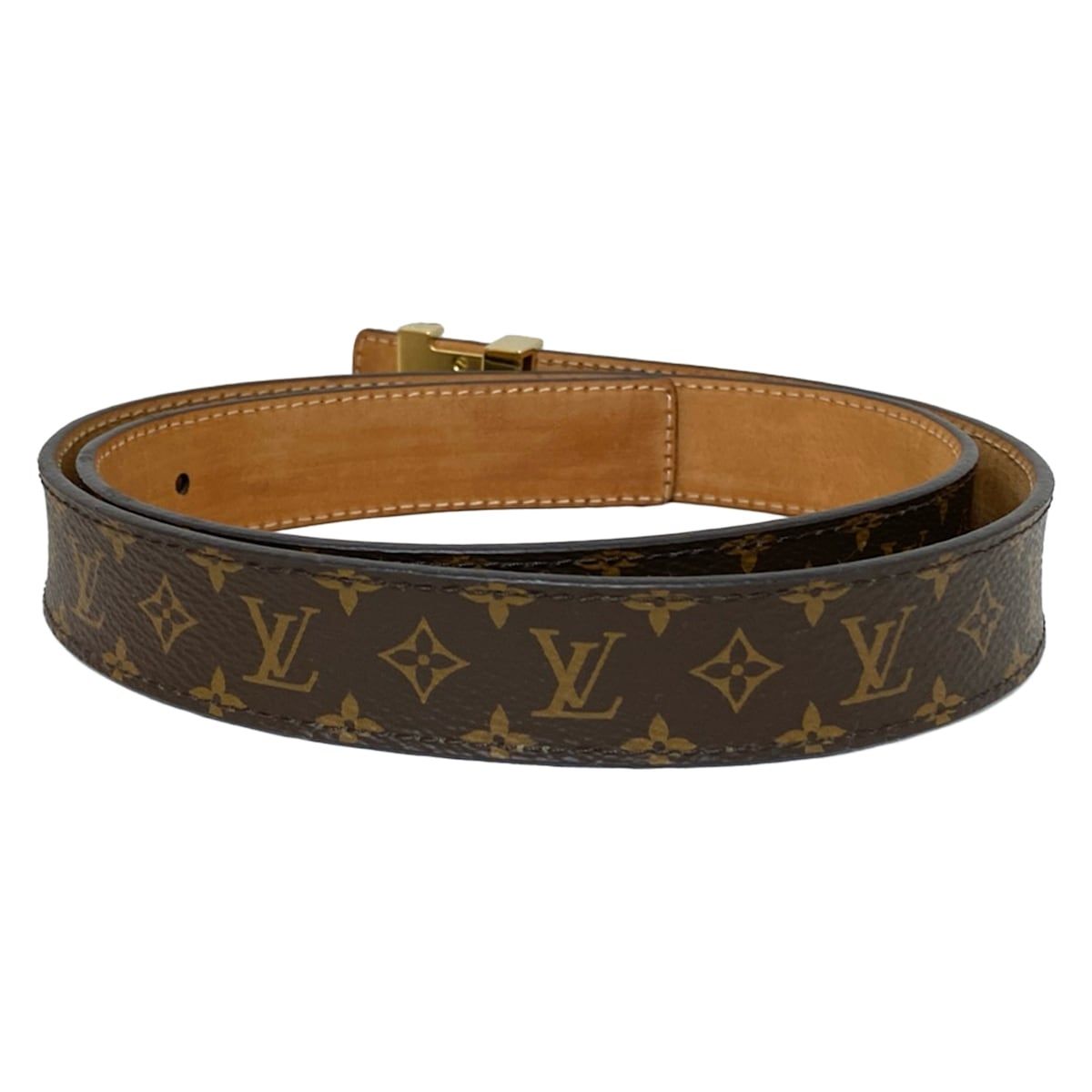 LOUIS VUITTON ルイヴィトン ベルト モノグラム 75 モノグラム サンチュール イニシャル LV ベルト M9781 -