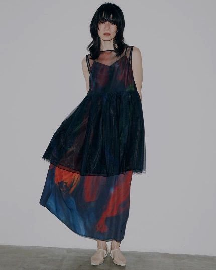 Ameri vintage 3WAY MARGOT GEL ART DRESS - メルカリ