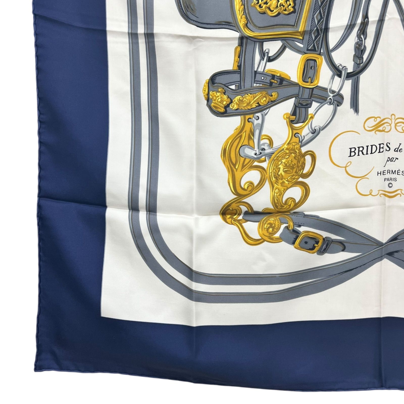 ✨美品✨ HERMES エルメス カレ90 式典の馬勒 BRIDES de GALA スカーフ