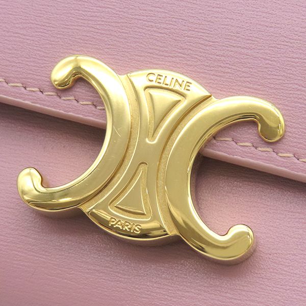 セリーヌ CELINE 三つ折り財布 トリオンフ コイン入れ付き コンパクト