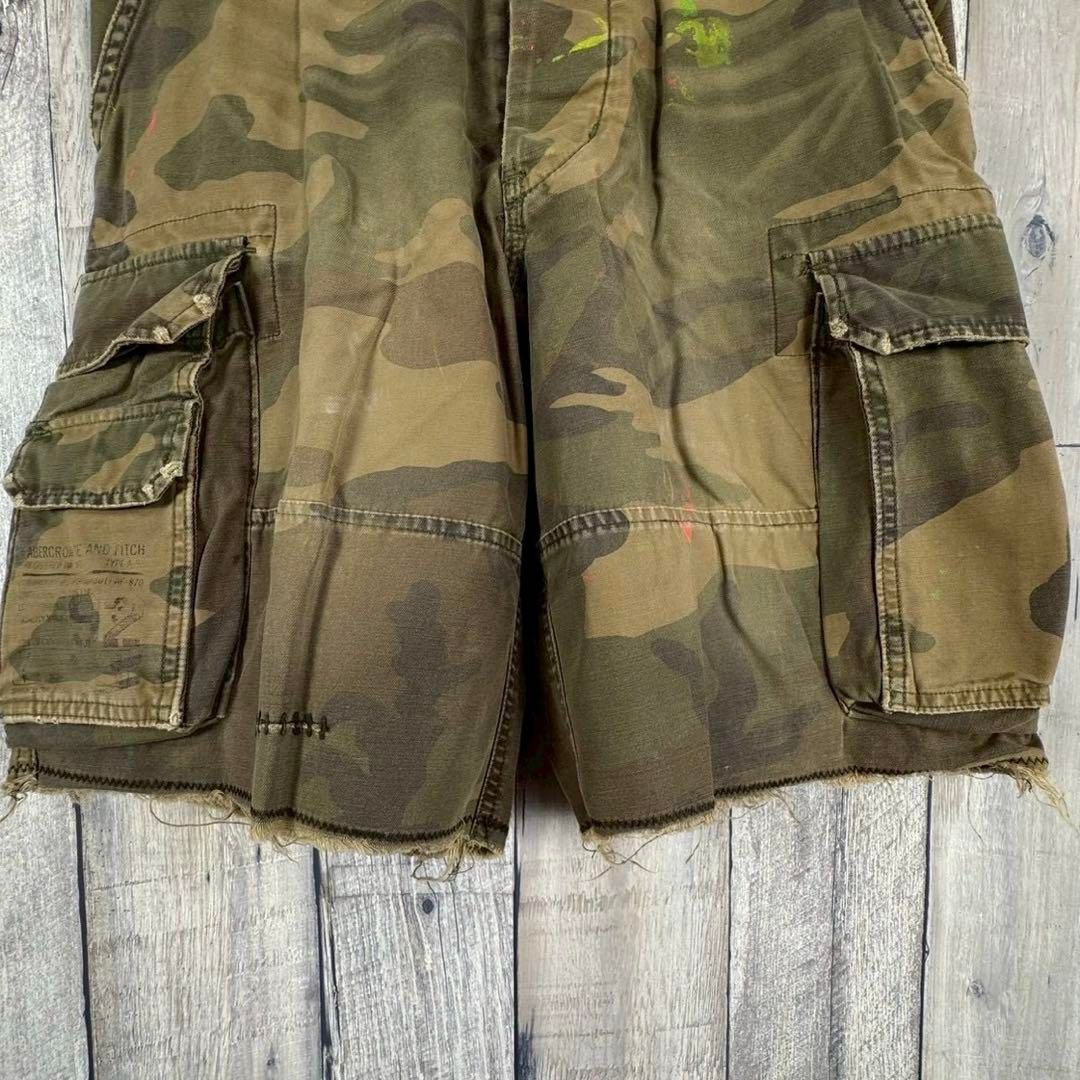 未使用！　Abercrombie &Fitch カーゴパンツ　迷彩　XLサイズ Abercrombie & Fitch アバクロ 迷彩 ショート カーゴ パンツ - メルカリ