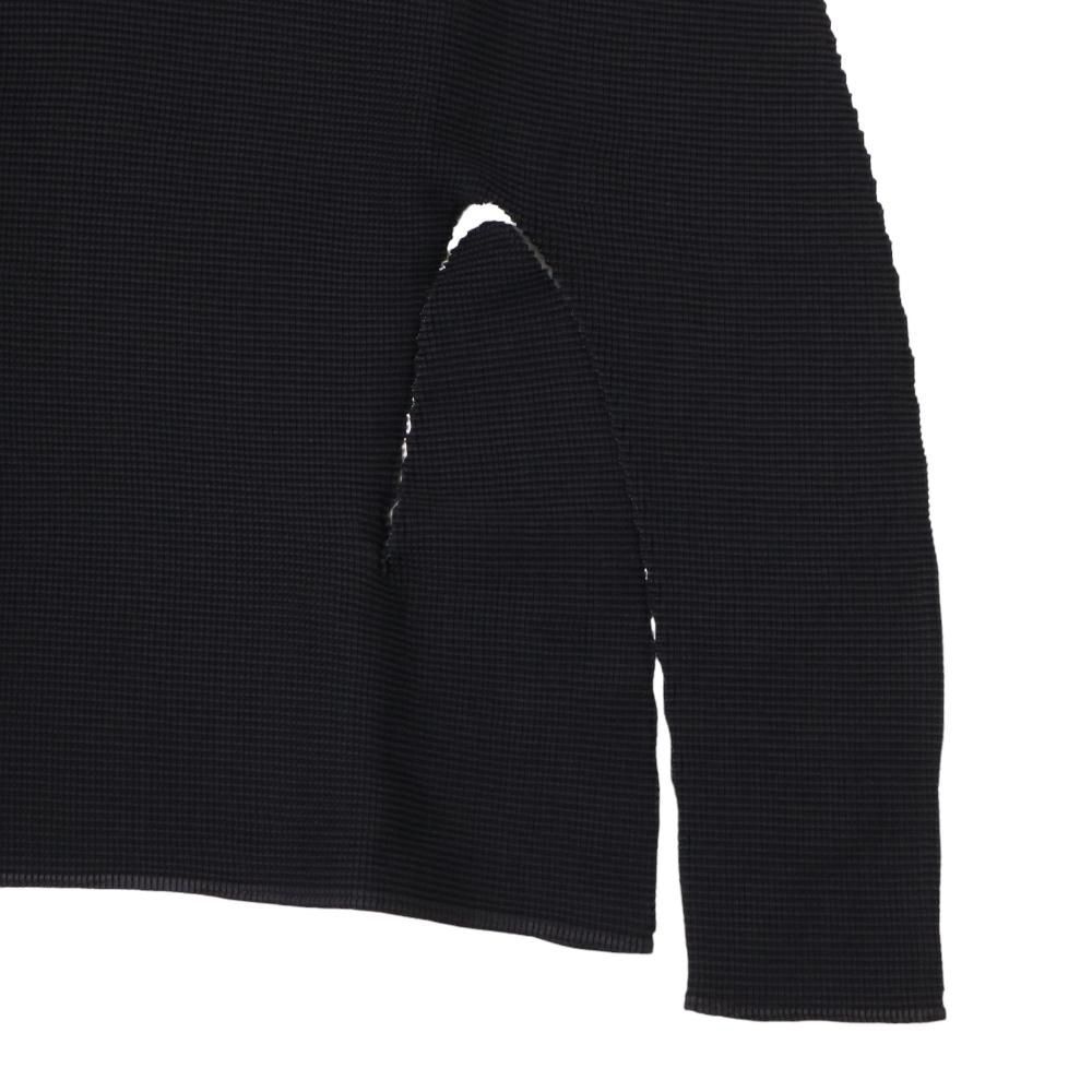 me ISSEY MIYAKE プリーツ プルオーバー シャツ　ブラウス　変形 me イッセイ ミヤケ アシンメトリー 変形 プリーツ トップス