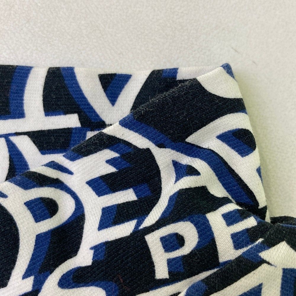 サイズ：1 PEARLY GATES パーリーゲイツ  袖フリル モックネック半袖Tシャツ ロゴ柄 ネイビー系 [240101473205] ゴルフウェア レディース ストスト サイズ：1 PEARLY GATES パーリーゲイツ 袖フリル モックネック