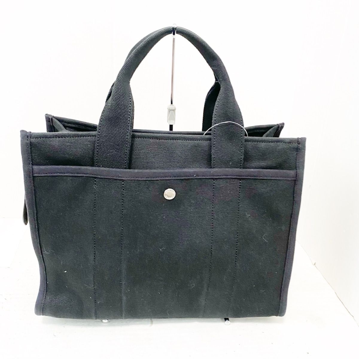 COACH(コーチ) トートバッグ美品 カーゴ トート CP158 黒×ベージュ ...