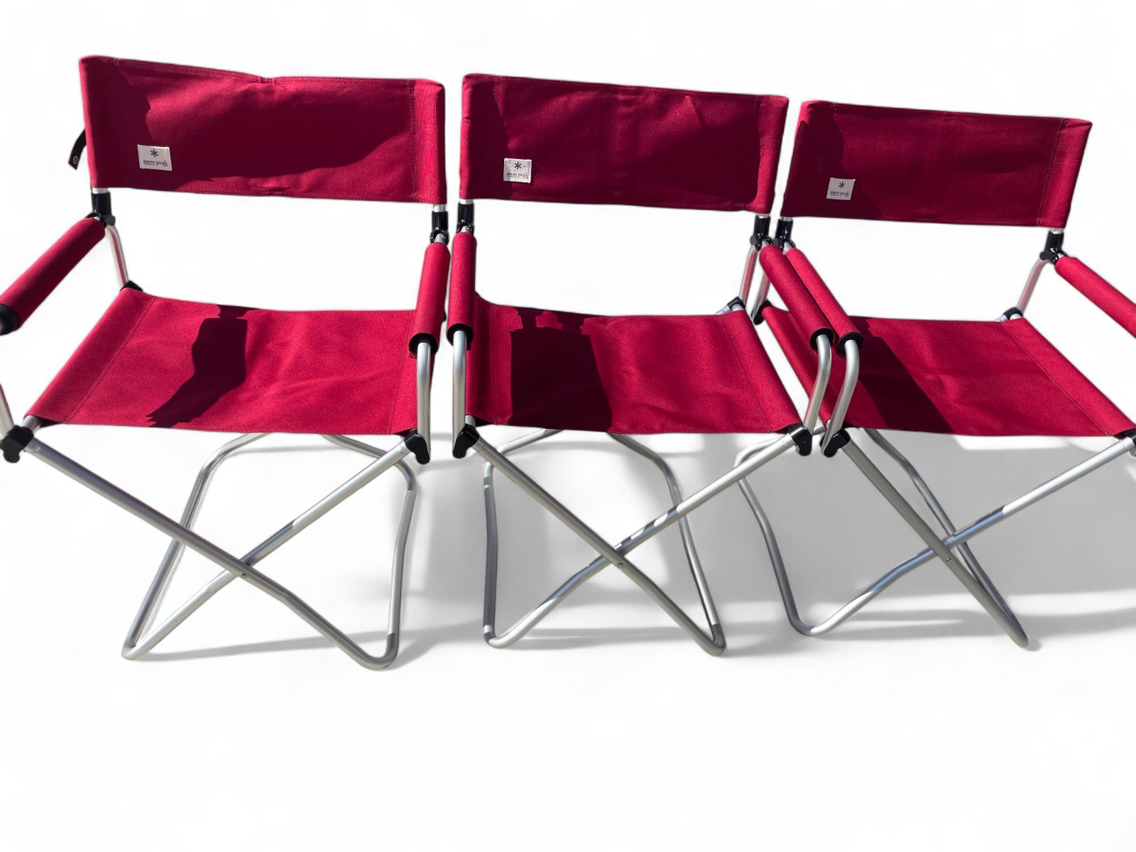 スノーピーク アウトドアチェア FDチェアワイド LV-077RD 3脚 10c113