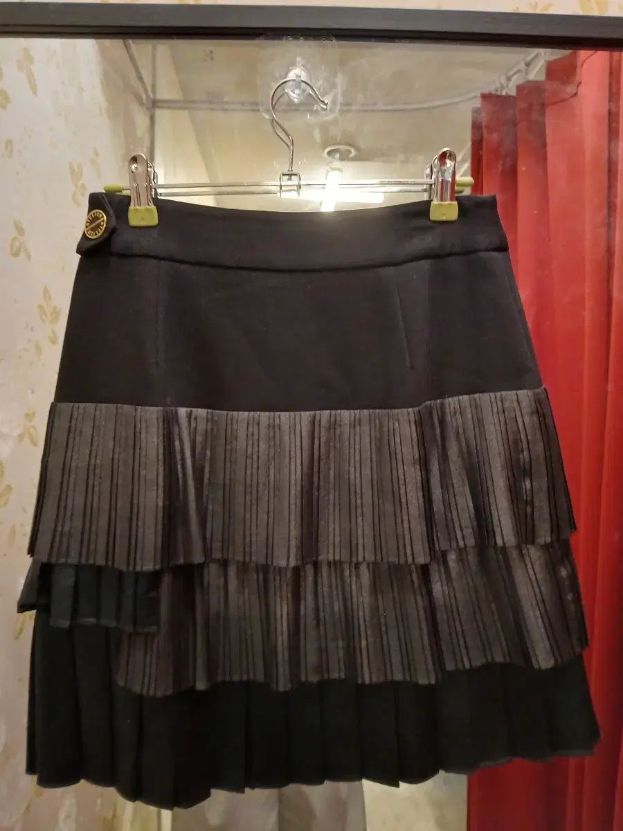 6 11 ラッキーシュエット アトリエ プリーツ ミックス スカート 26 サイズ