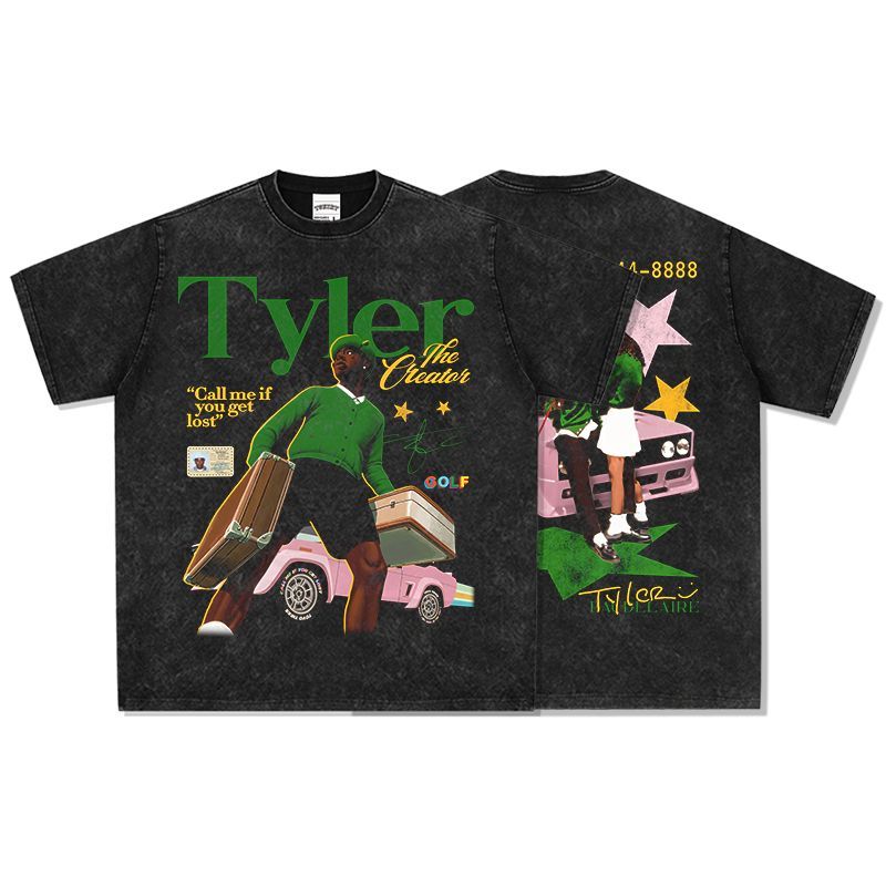 タイラーザクリエイター cap Tシャツ Tyler, The Creator GOD SELECTION XXX 'TYLER THE CREATOR TEE'Tシャツ 黒 ブラック