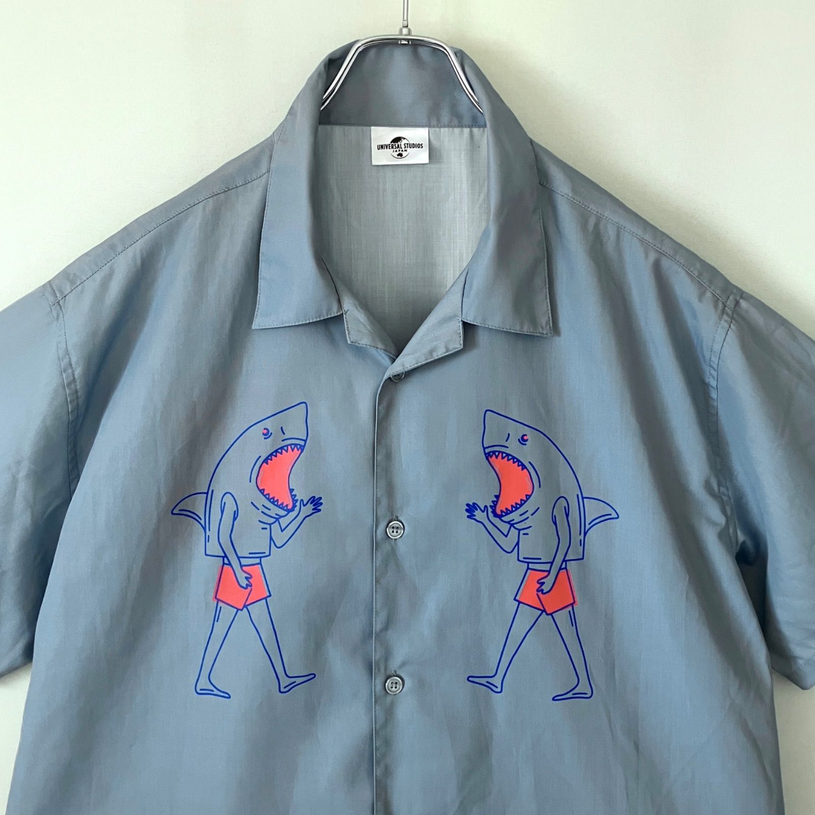 JAWS/ジョーズ☆ユニバーサルスタジオ/USJ☆アロハシャツ /開襟