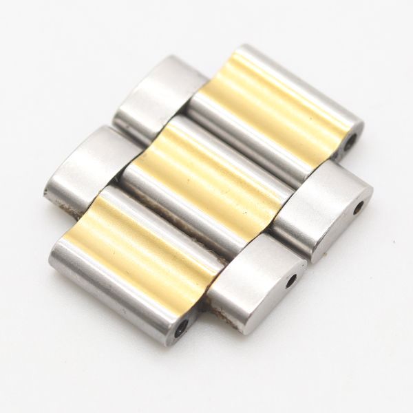 1円 良品 タグホイヤー 純正ベルト 3コマ 20mm用 シルバーカラー