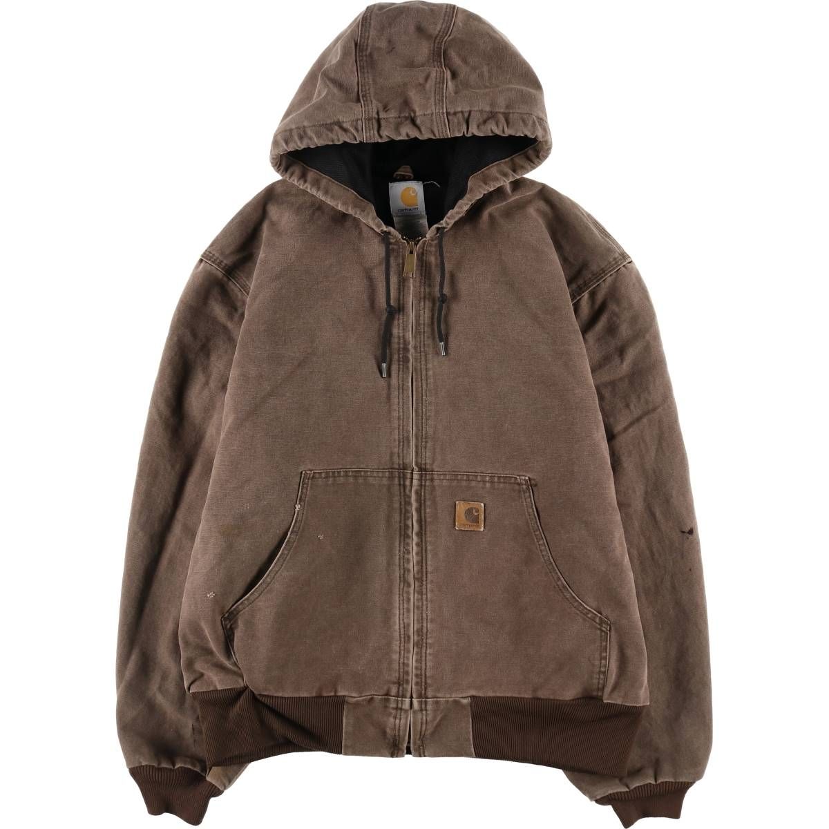 古着 カーハート Carhartt アクティブジャケット ダックフルジップパーカー メンズL相当/eaa507195