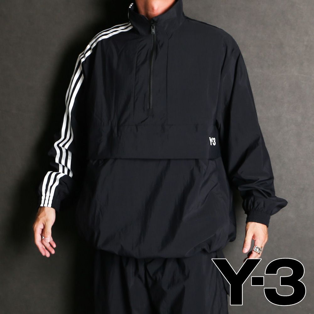 【国内正規品】【Y-3/ワイスリー】3S NYL HZ - BLACK / ナイロン ハーフジップジャケット / JD9796【ユニセックス】【送料無料】