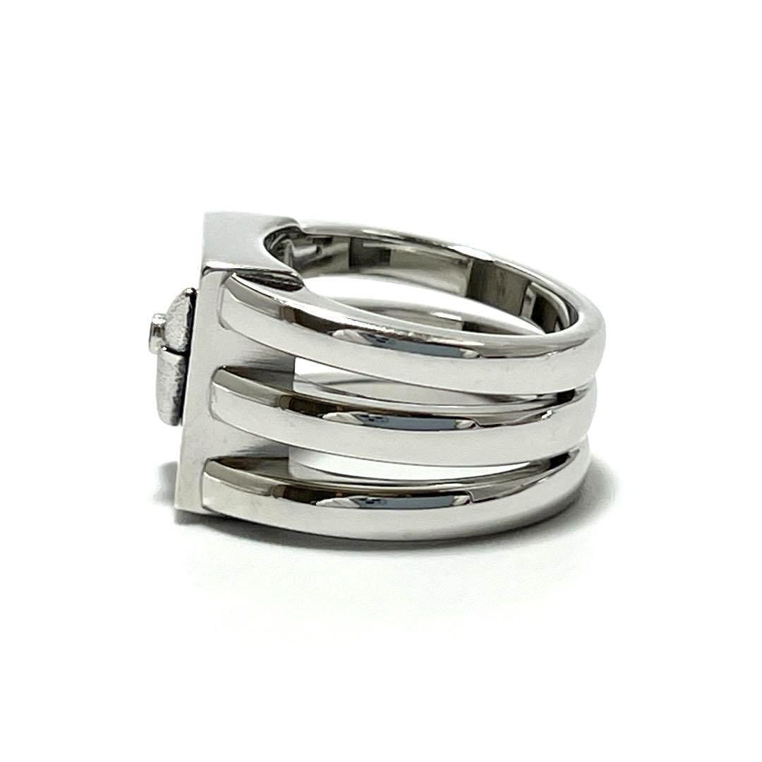 【14号】モーブッサン　メンズ　指輪　リング　ブラックダイヤ オニキス　シルバー 14号】モーブッサン メンズ 指輪 リング ブラックダイヤ オニキス