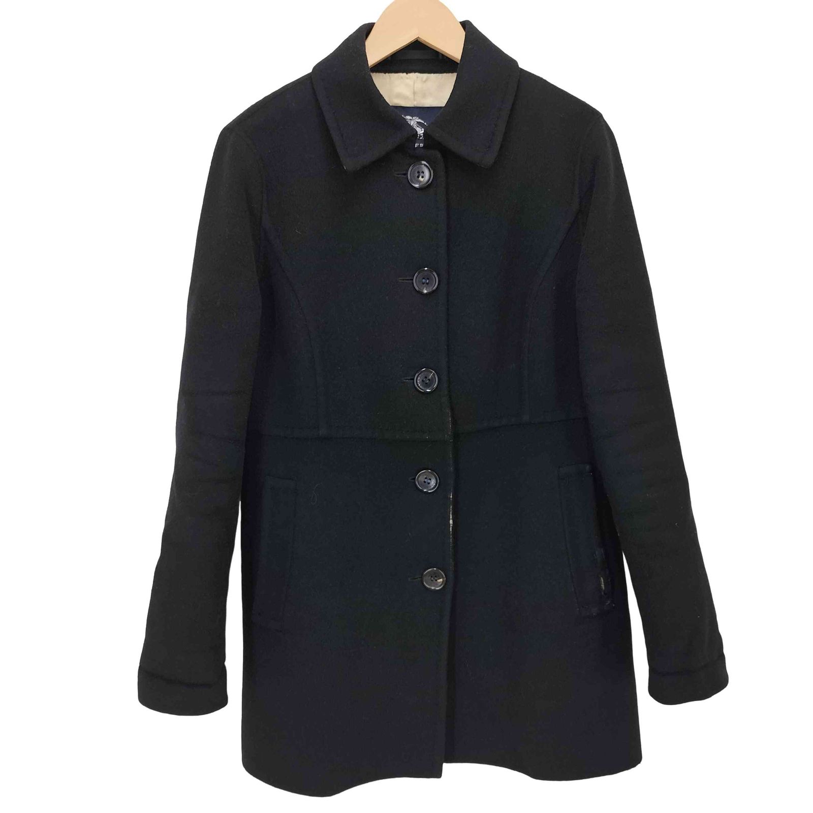 カシミヤ混】BURBERRY LONDON バーバリー ステンカラーコート