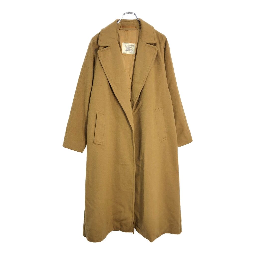 90年代 イングランド製 Burberrys バーバリーズ ガウンコート ブラウン レディース 12 LONG 古着 V5966